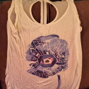White Boho style top